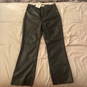 Brand New Zara Leather Pants Size: 4 New with tags